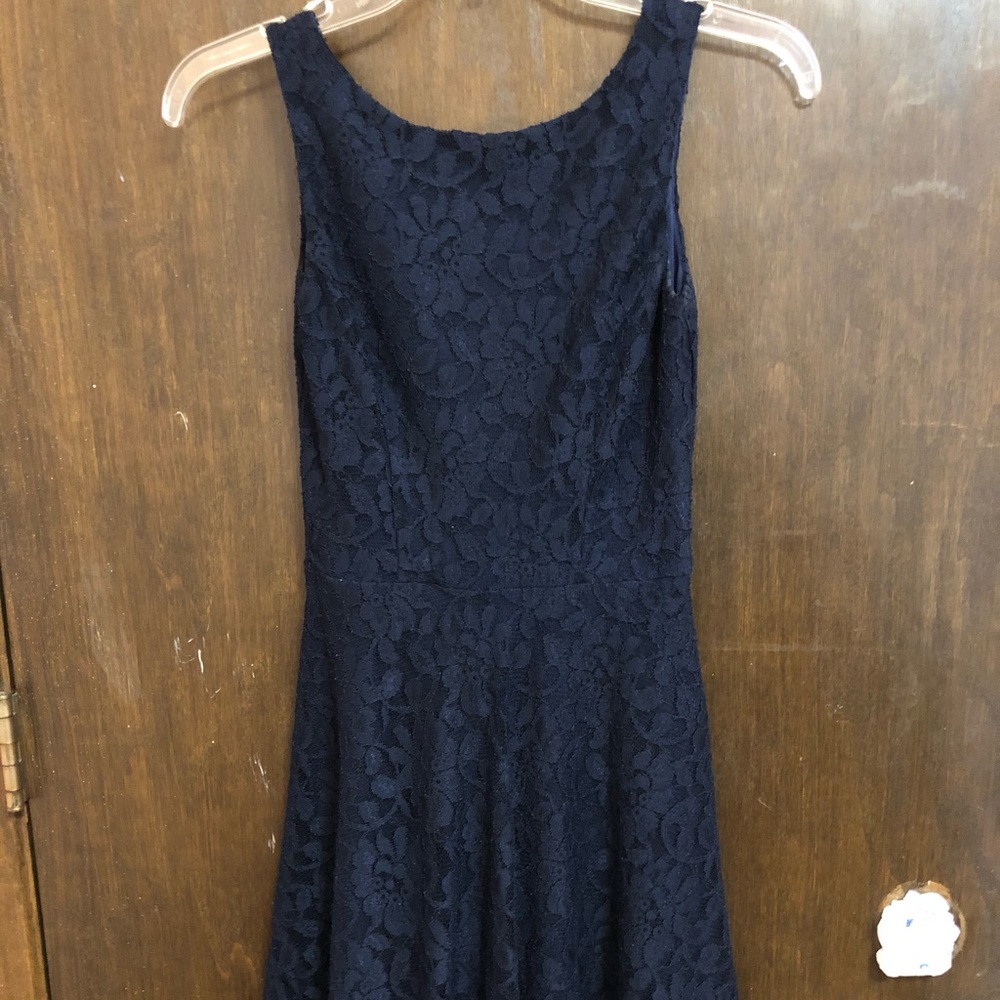Blue floral dress